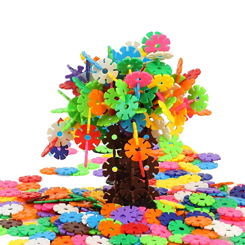 Bloques de construcción ZYF con copo nieve para reconocer colores - imagen 5