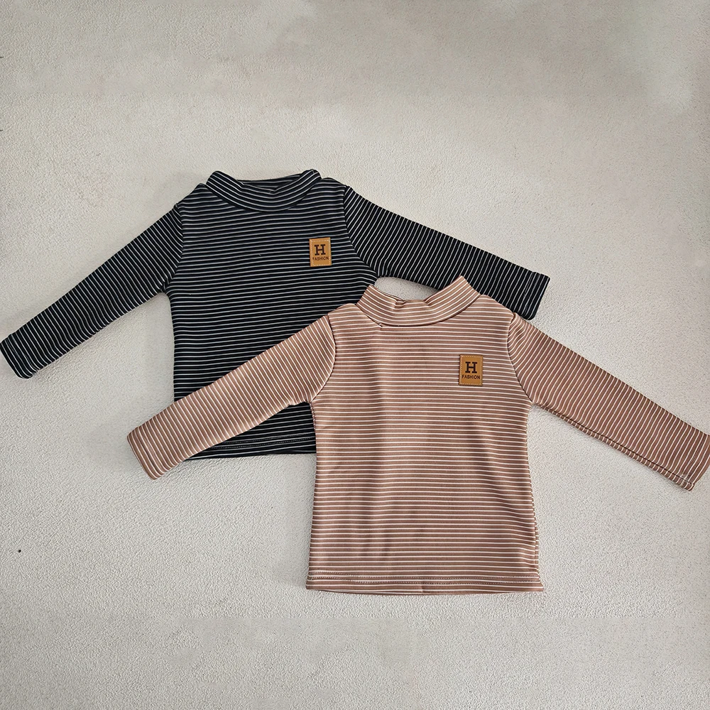 Camiseta térmica interior infantil con forro polar y rayas - imagen 4
