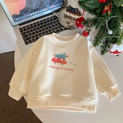 Sudadera acolchada de invierno con motivos navideños para niños