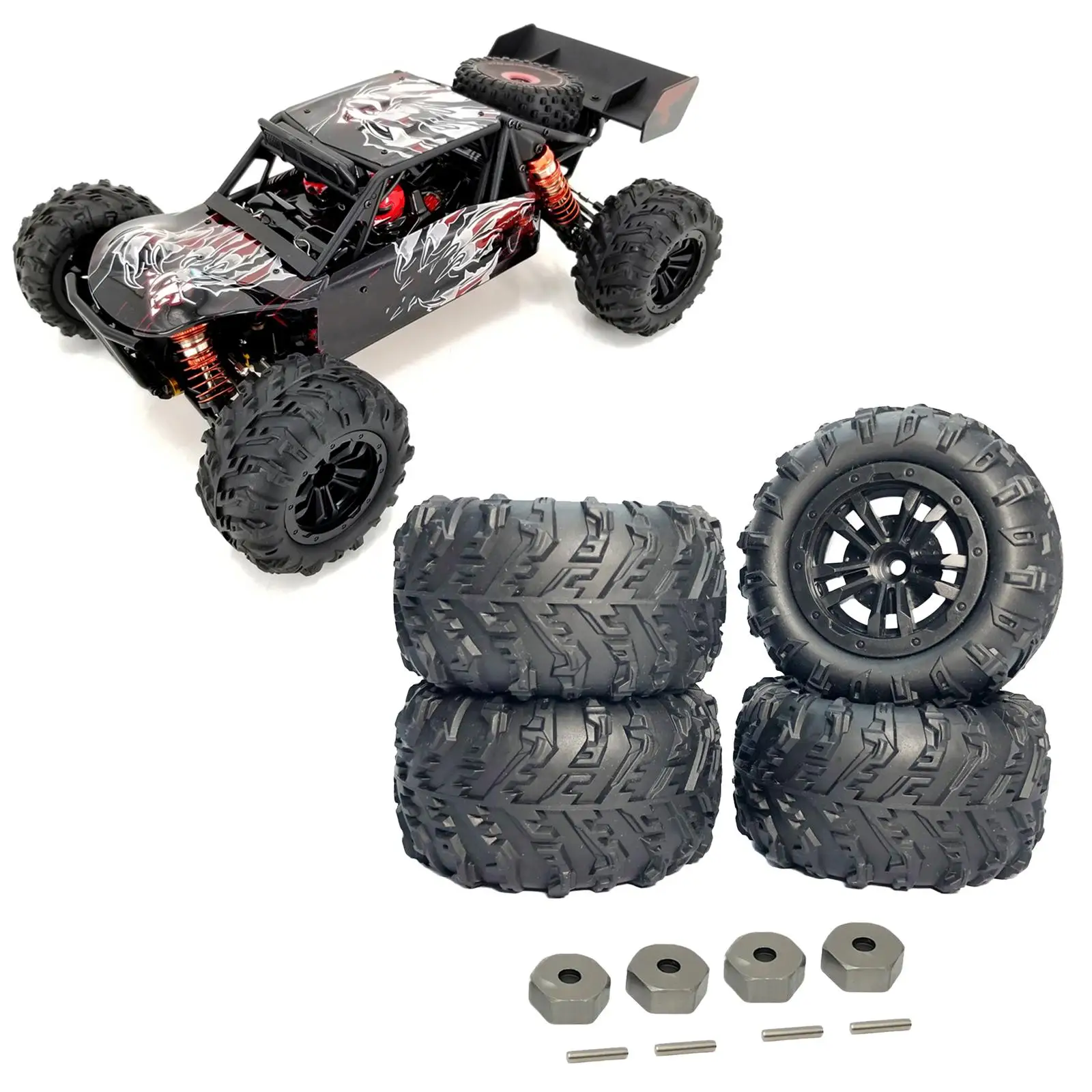 Neumáticos de nieve RC de recambio para coches teledirigidos - imagen 3