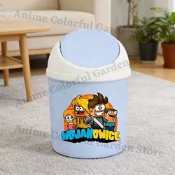 Wojan Team cubo de escritorio para basura pequeño con dibujos animados