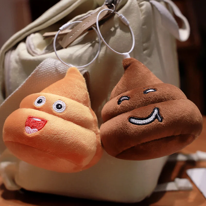 Llavero Poo de peluche kawaii para mochila