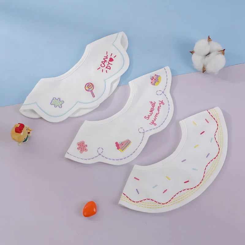 Elinfant Babero bandana bordado para bebé – Algodón puro - imagen 2