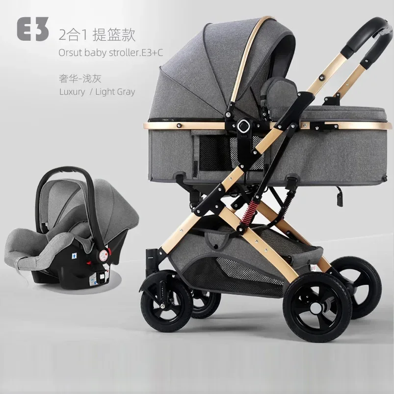 EG256 Cochecito para recién nacido bidireccional reclinable plegable - imagen 4