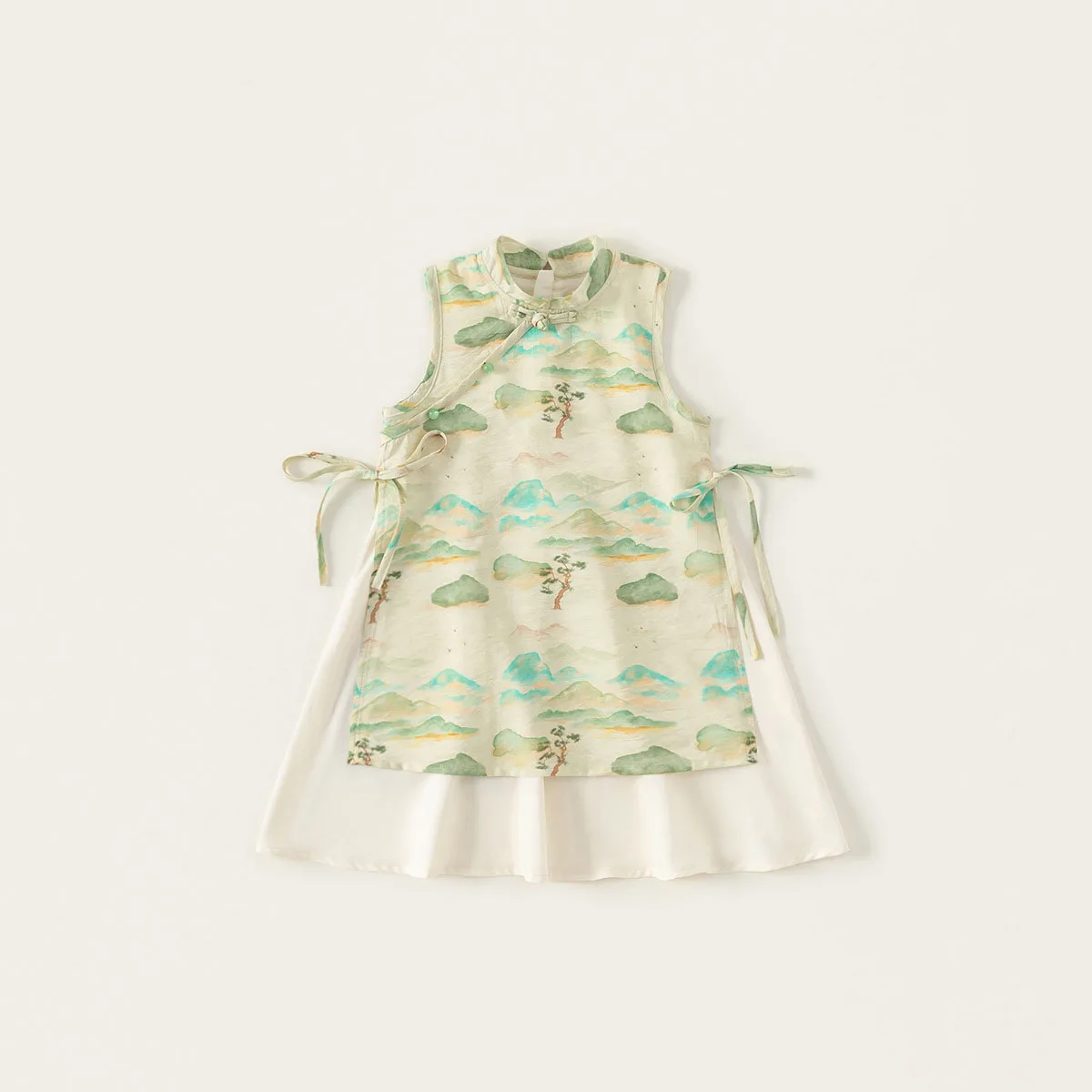 Detalle del estilo chino del vestido