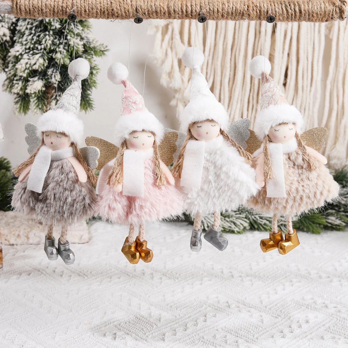 Colgantes de ángel navideño para árbol - Decoración para casa - imagen 3
