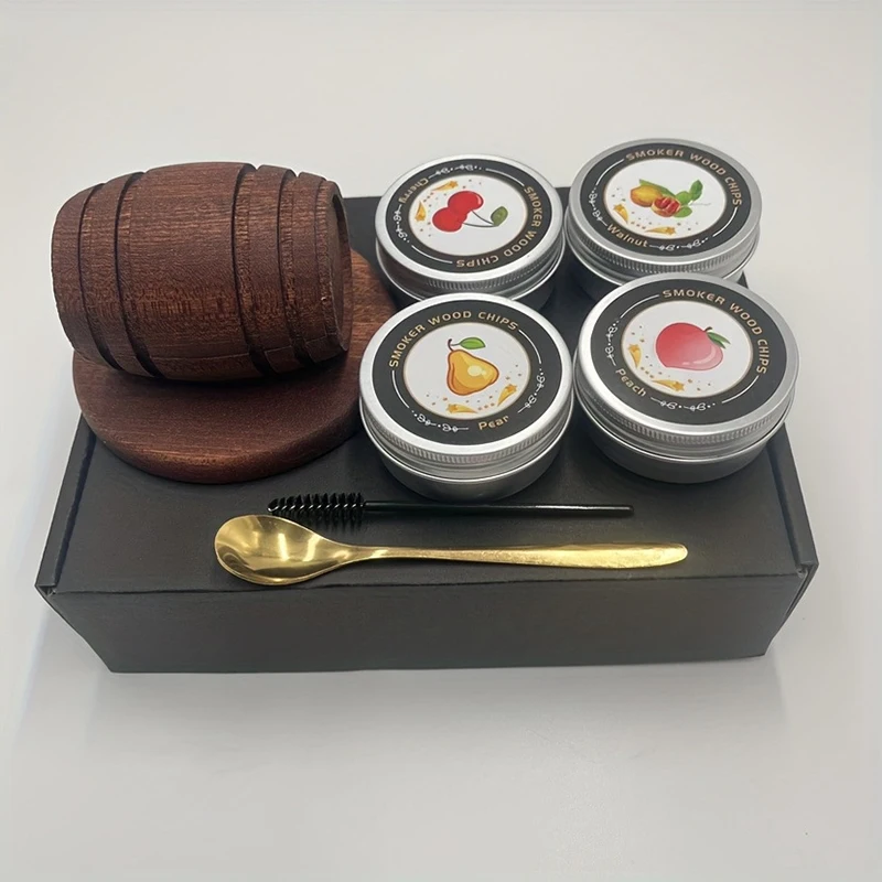 Kit de ahumador con virutas de madera multi-colores