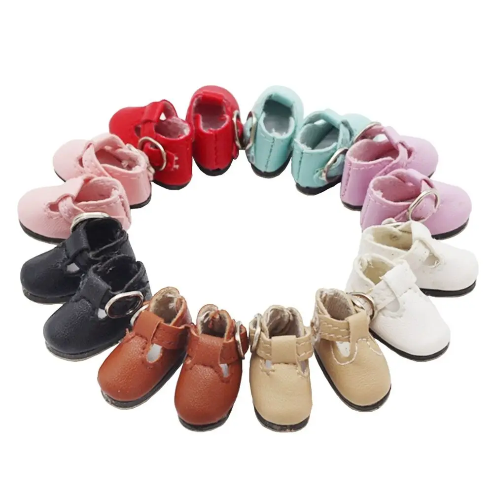 Zapatos BJD de cuero PU para princesa, botas con cierre en T - imagen 2