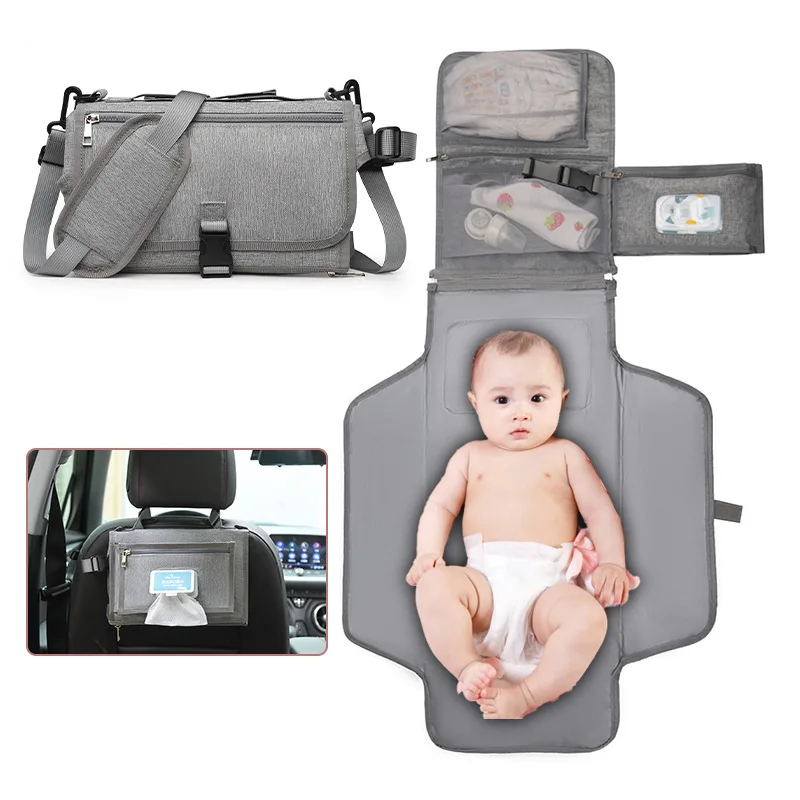 Cambiador portátil impermeable plegable para viajes y exteriores