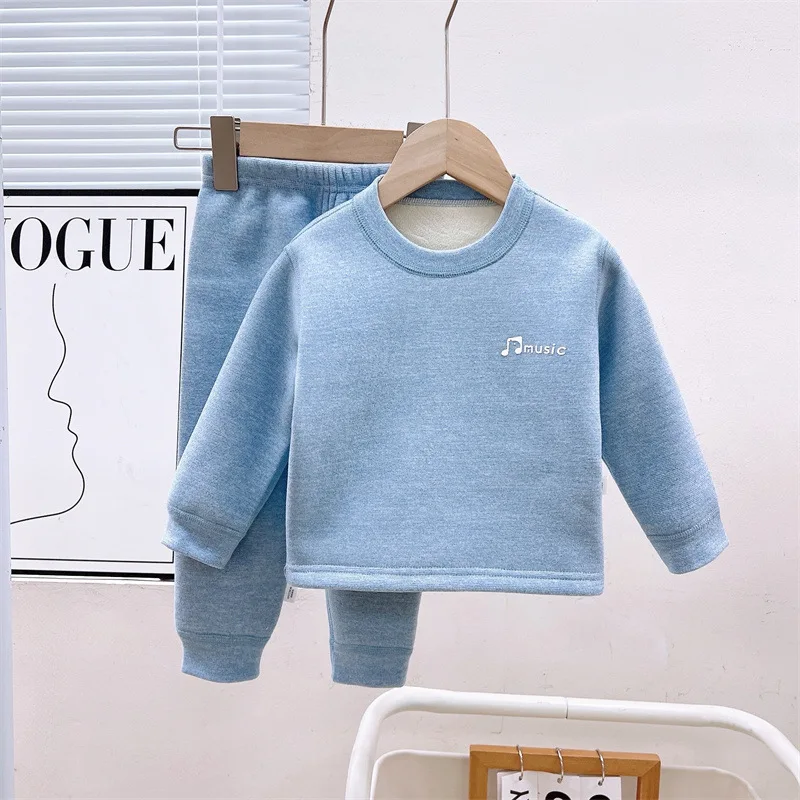 Conjunto de invierno infantil de algodón polar: sudadera y pantalón - imagen 5