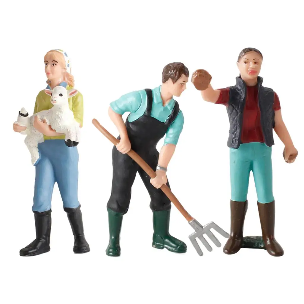 Figuras de acción realistas en plástico para juego de imitación