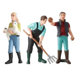 Figuras de acción realistas en plástico para juego de imitación