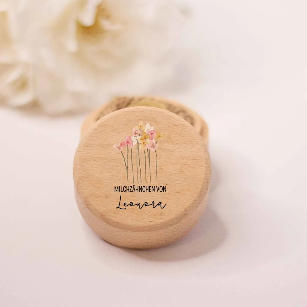 Caja de dientes de leche personalizada en madera - Regalo para niña - imagen 2