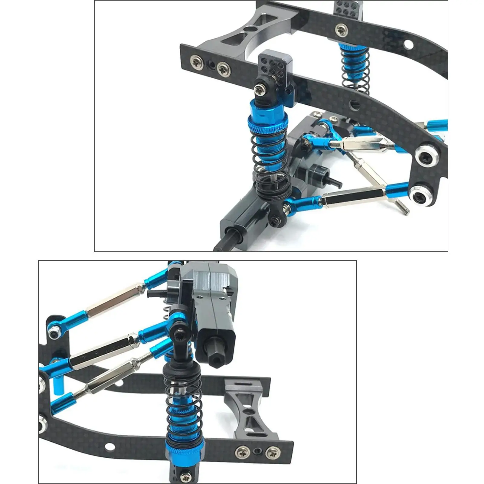 WPL HengLong soporte de amortiguador RC de metal para FY - imagen 2