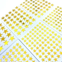 Pegatinas de estrellas doradas para manualidades y álbum de recortes