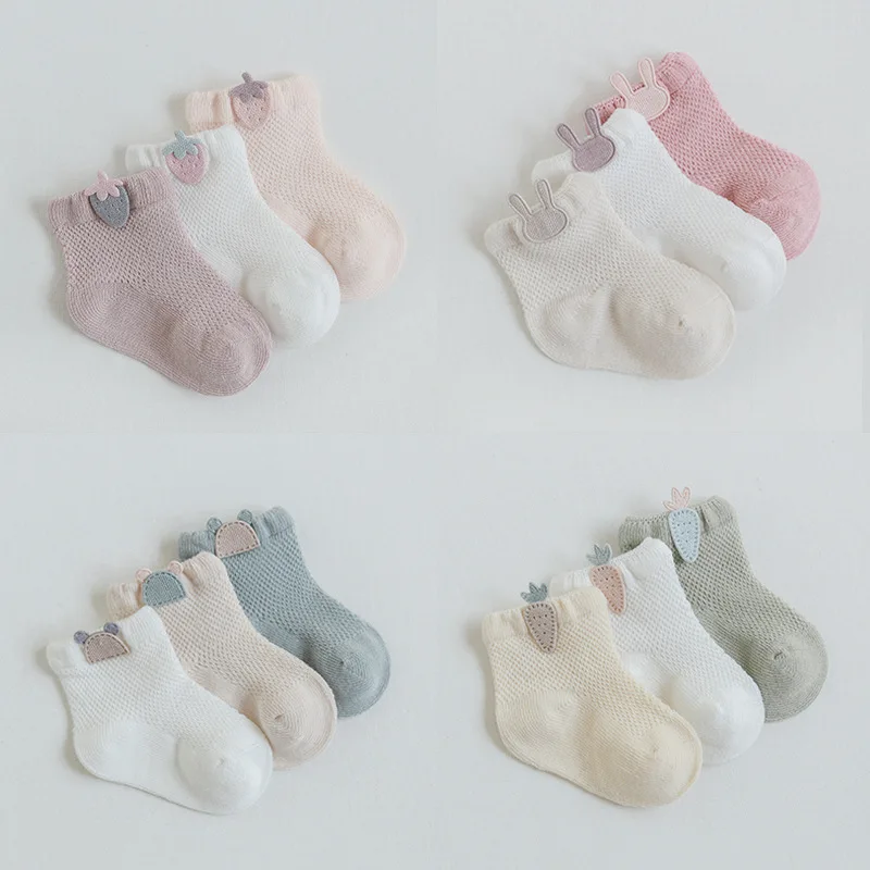 Calcetines de malla algodón para recién nacido