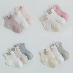Calcetines de malla algodón para recién nacido