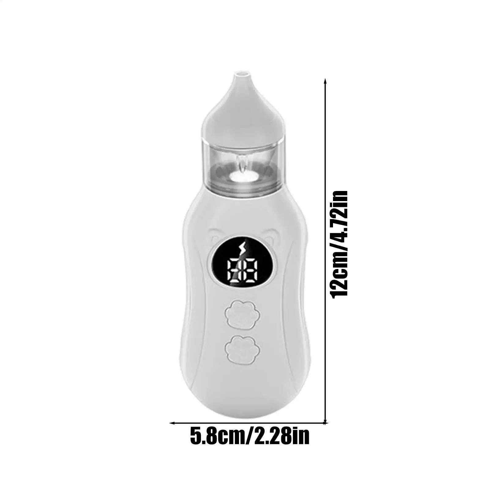 Aspirador nasal eléctrico recargable succión ajustable para bebé - imagen 5
