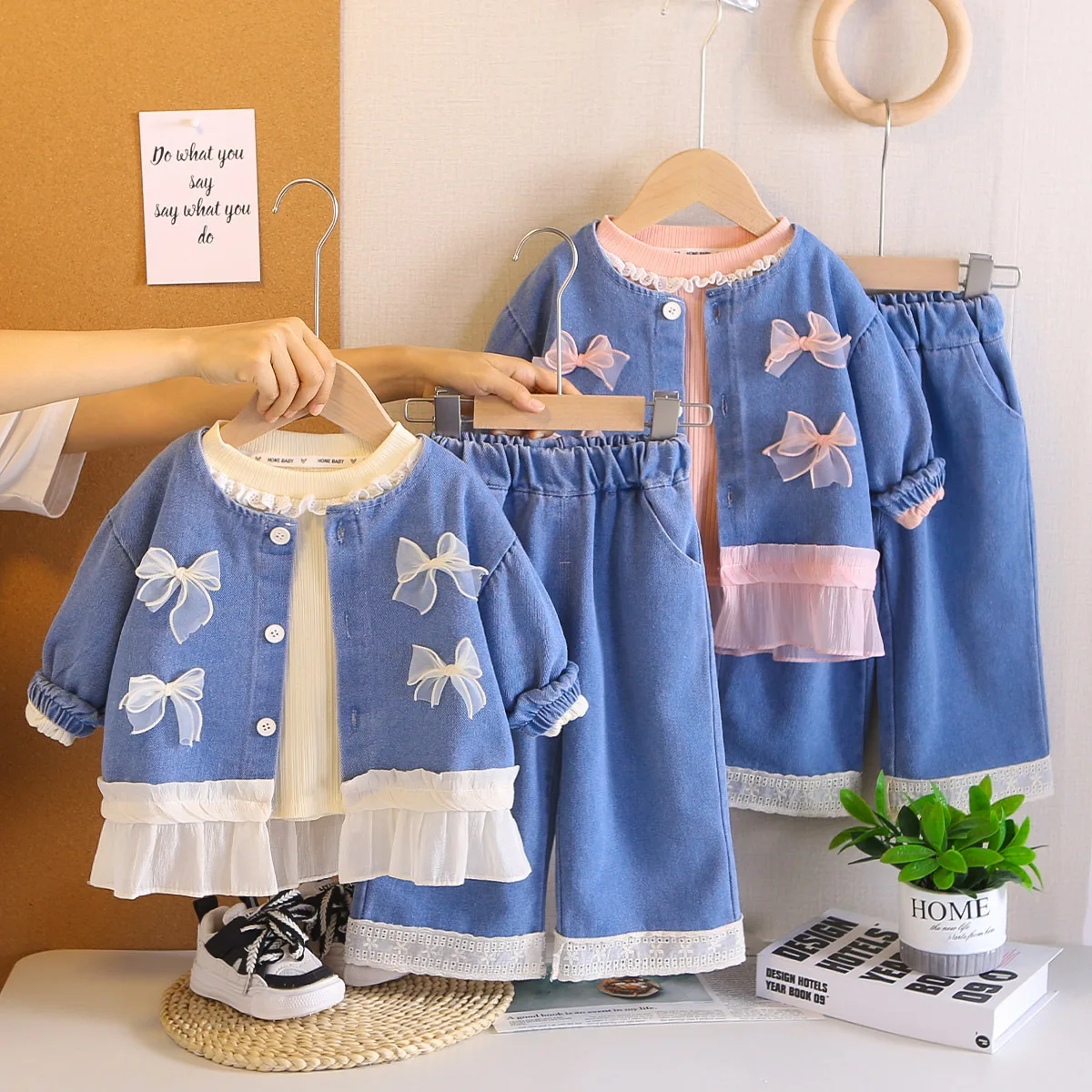 MILANCEL Conjunto de otoño para niños con abrigo y pantalón - imagen 2