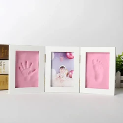 Marco para huellas de bebé - Kit de arcilla para impresiones
