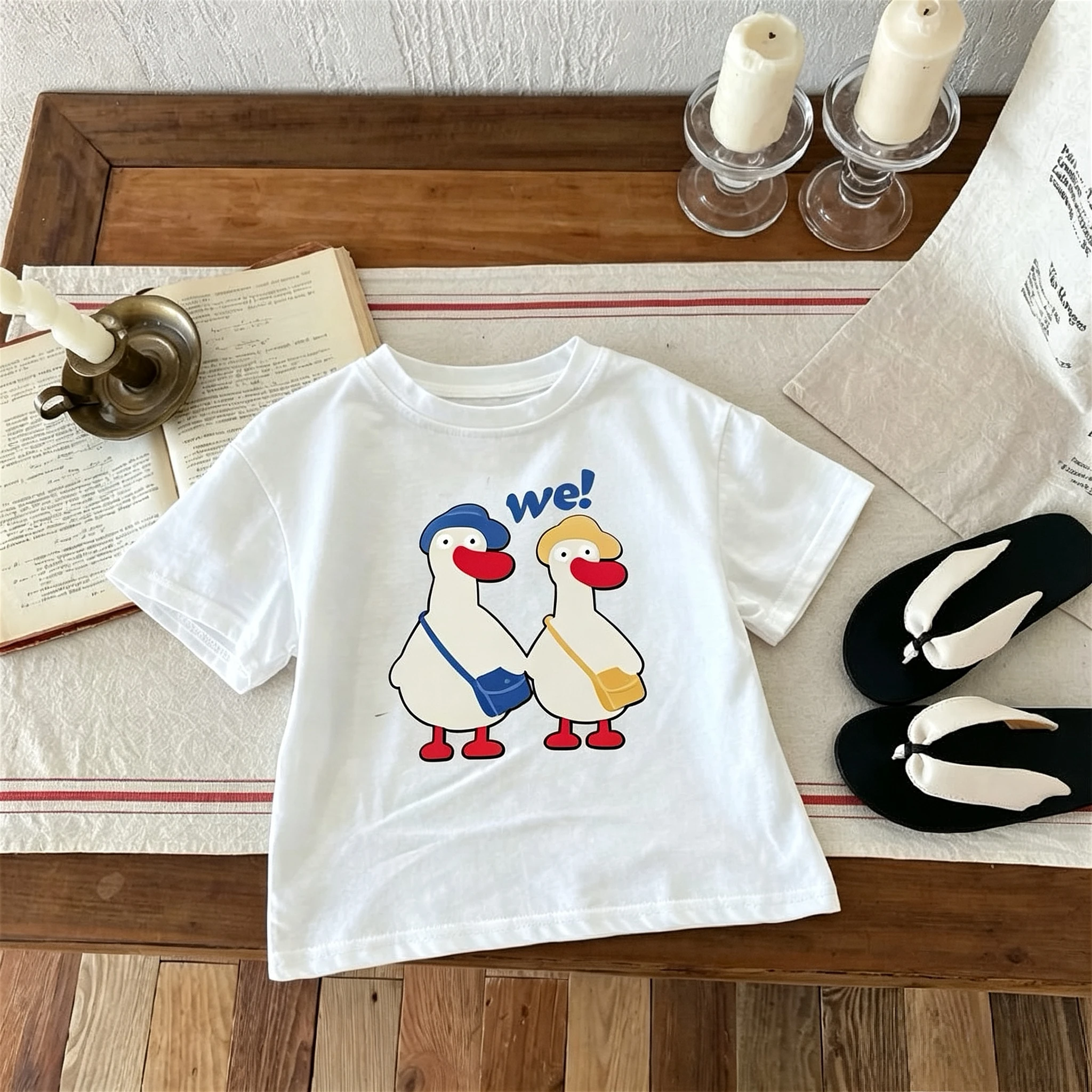 Camiseta manga corta niño verano estampado animados cuello redondo - imagen 5