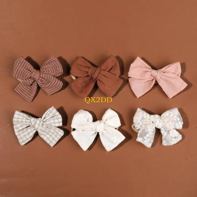 QX2D Diadema suave con lazo para bebé – Accesorio pelo infantil