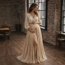 Conjunto ropa maternidad para sesiones de fotos elegante embarazo