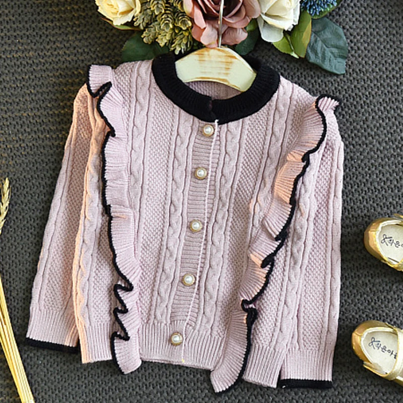 Conjunto de punto para niña: suéter y falda - imagen 2