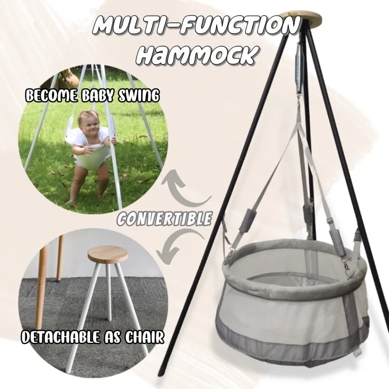 Hamaca infantil 3 en 1 – Cuna parque sensorial para bebé - imagen 3