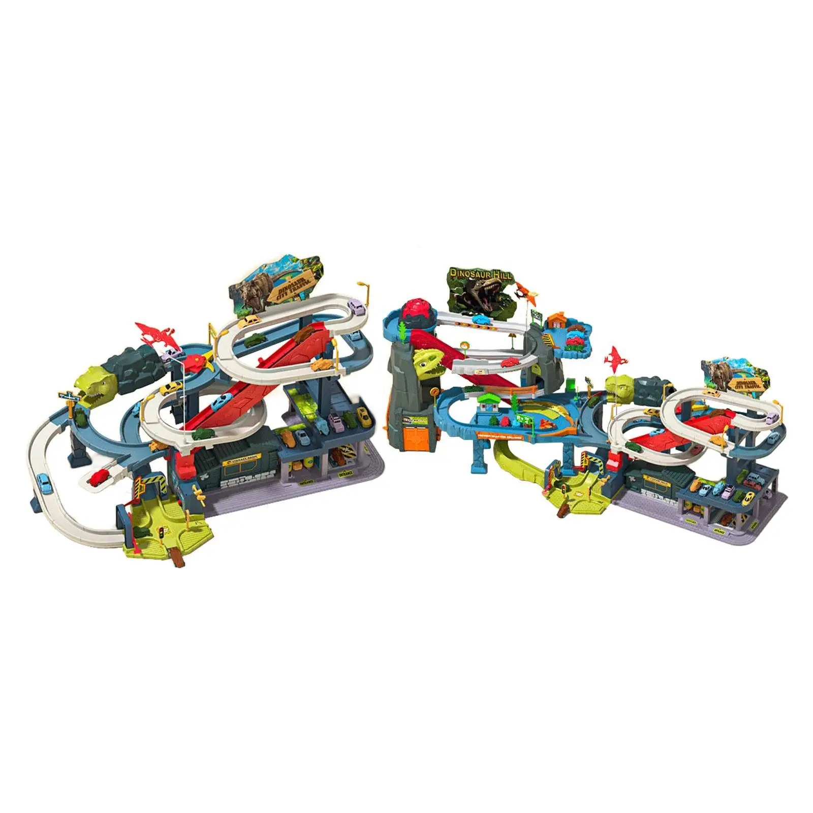 Pista de coches con dinosaurios educativa para niños y bebés - imagen 5