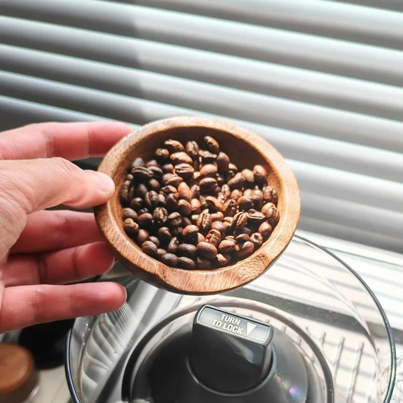 Bandeja dosificadora de café nogal pala cucharas medidoras - imagen 2
