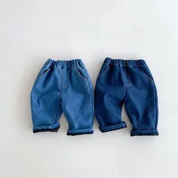 Milangel Vaqueros gruesos azules para niños - Invierno