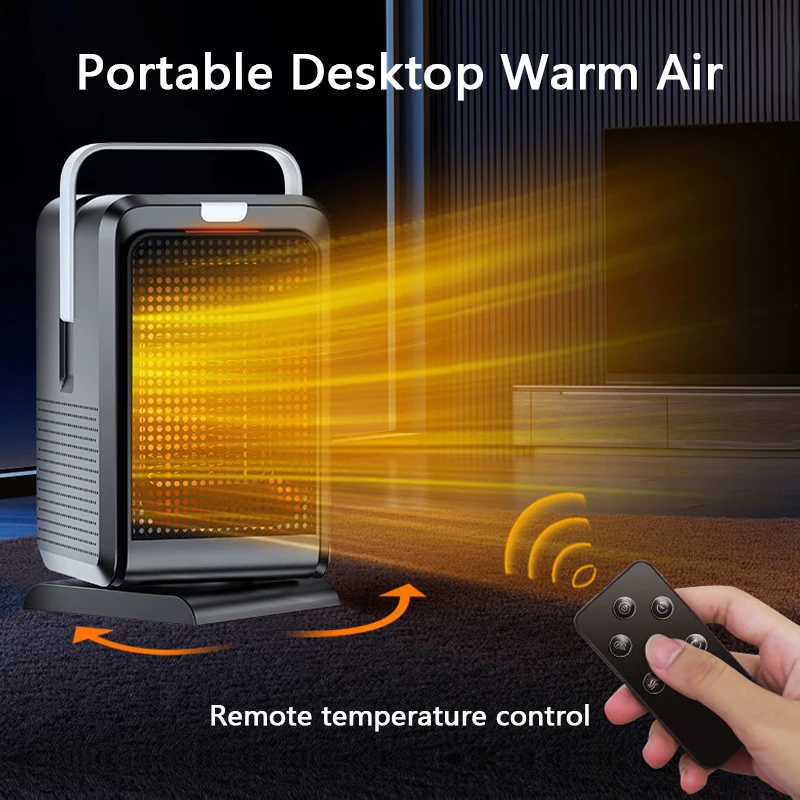 Calefactor portátil PTC con control remoto – Calor y frío rápido - imagen 5