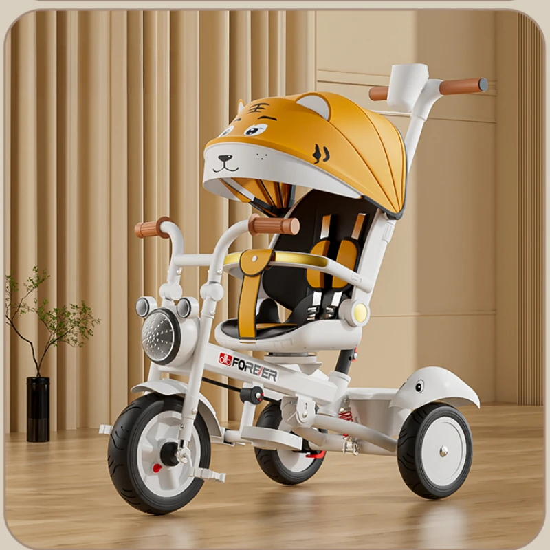 Triciclo infantil 4 en 1 plegable reclinable para niños - imagen 4