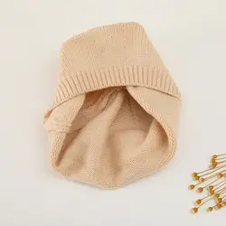 Gorro de lana para bebé con oso, cálido de invierno