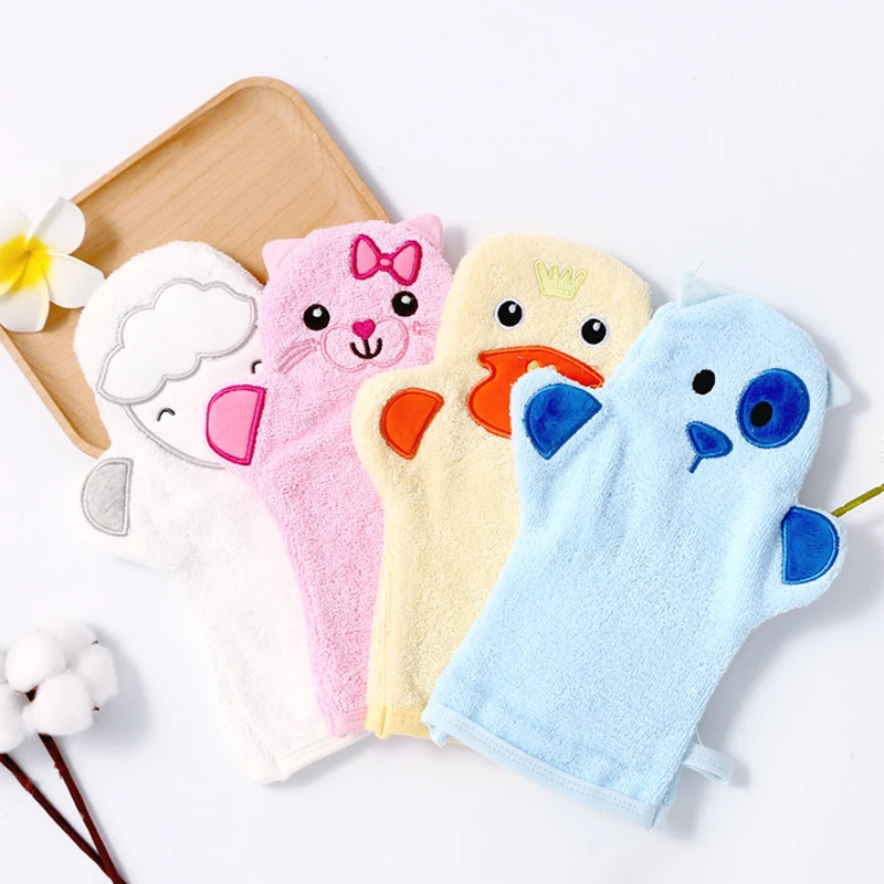 Toallas de baño bebé con capucha y bordado animal