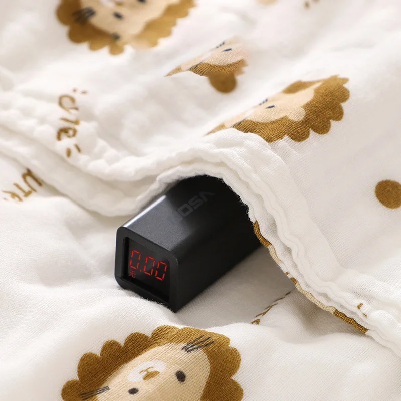 Manta de muselina de algodón Tetra – Estampado animal para bebé - imagen 5