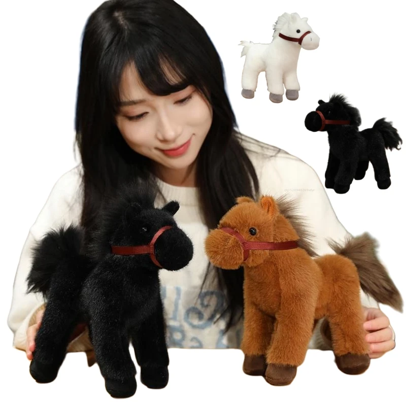 Pony de peluche realista para niños – Juguete suave y blandito - imagen 4