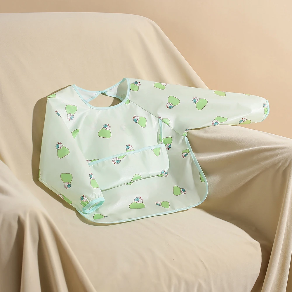 Babero impermeable para bebé – Estampado colorido, suave y antimanchas - imagen 2