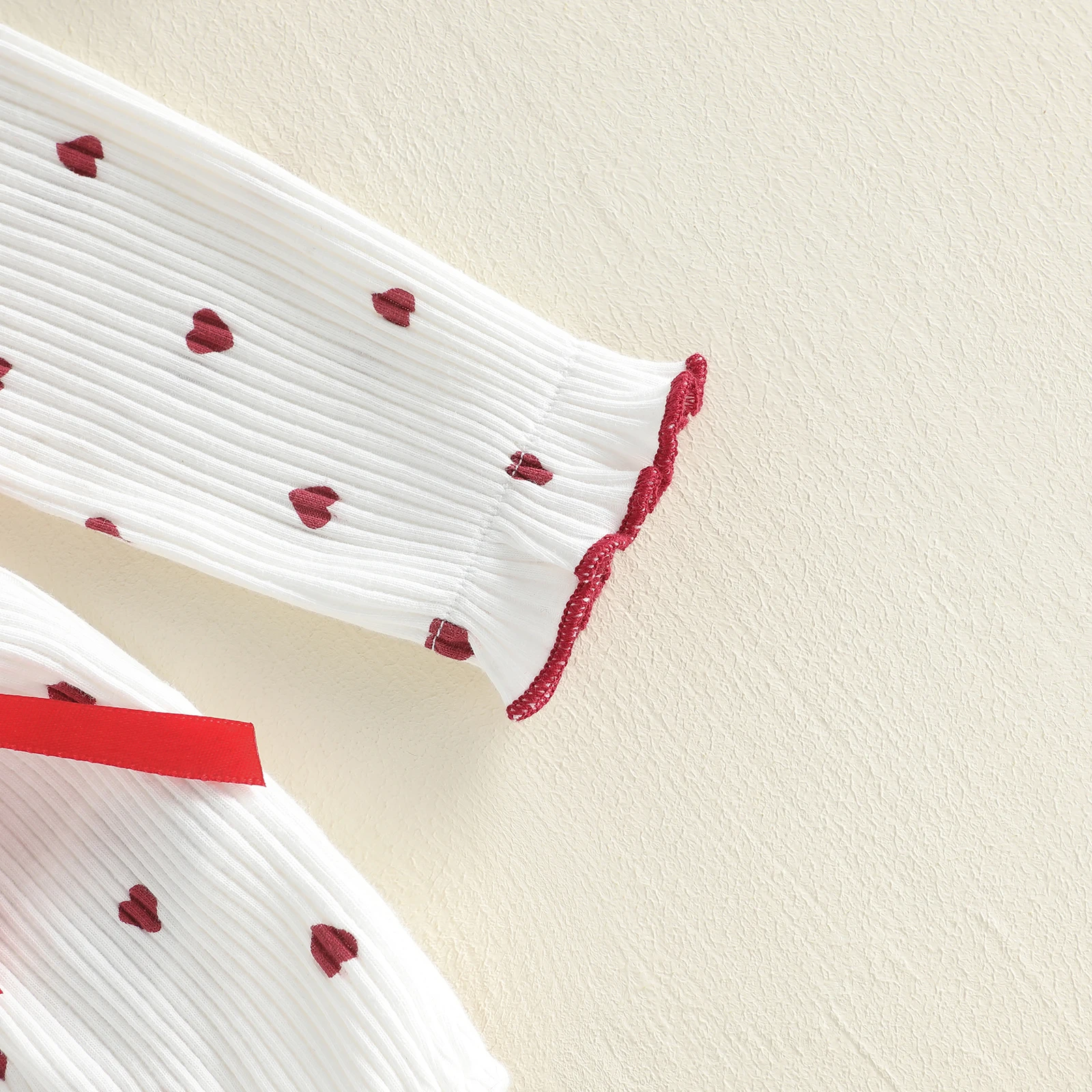 Conjunto San Valentín con corazones para niña - imagen 4