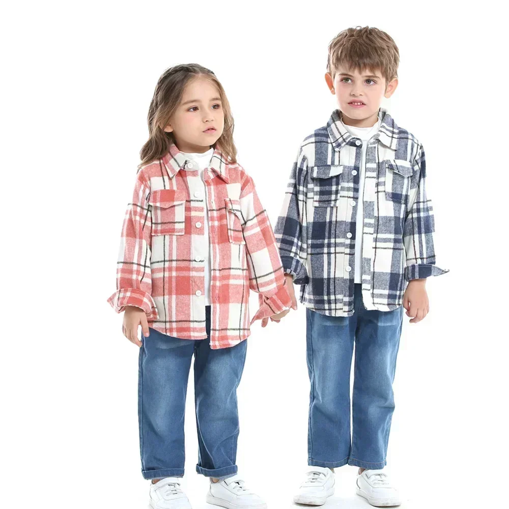 Camisa para niño a cuadros en algodón suave manga larga - imagen 2
