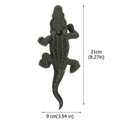 Figura de cocodrilo en resina para aprendizaje oceánico infantil