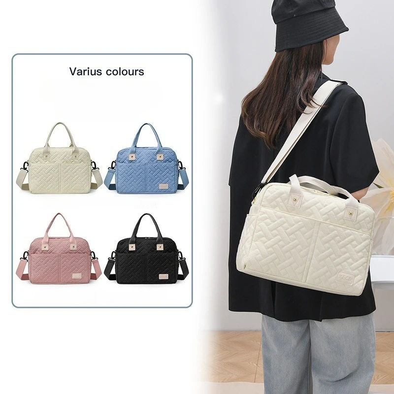 Bolso pañalero cruzado con bolsillos isotérmicos para cochecito - imagen 3