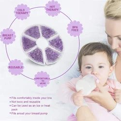Almohadillas gel térmico para lactancia alivio senos maternidad