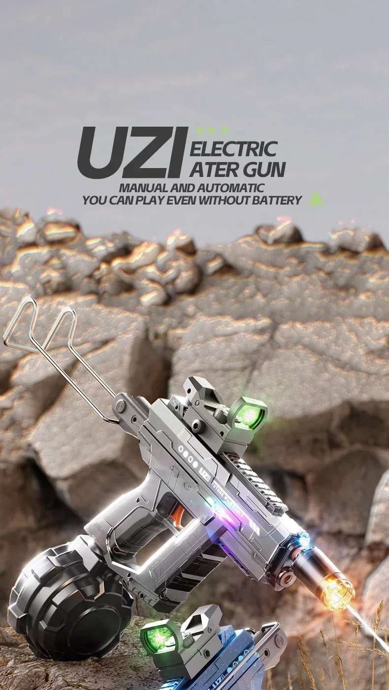Pistola de agua a alta presión estilo UZI