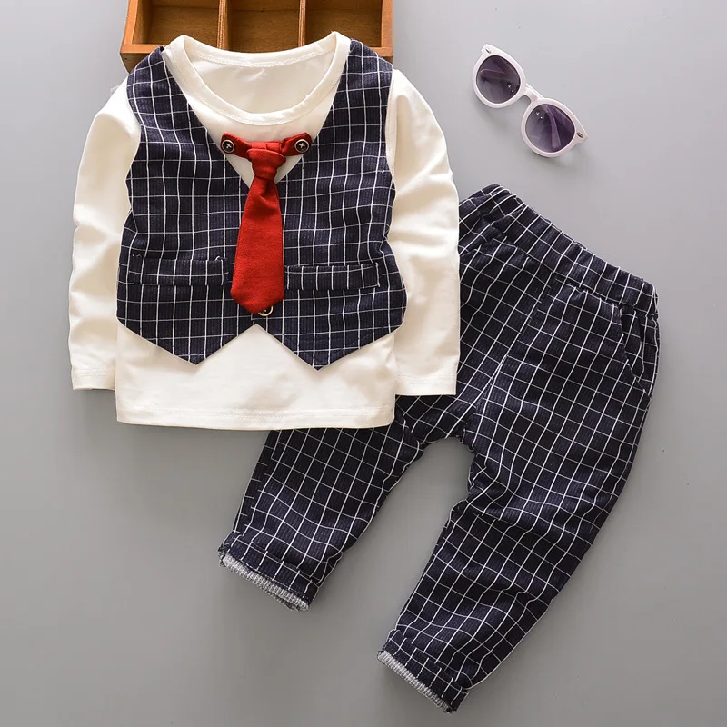 Conjunto bebé de algodón: camiseta, pantalón para primavera y otoño - imagen 2