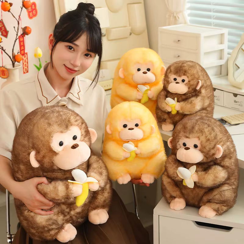 Peluche mono suave con almohada para dormir, regalo infantil - imagen 3