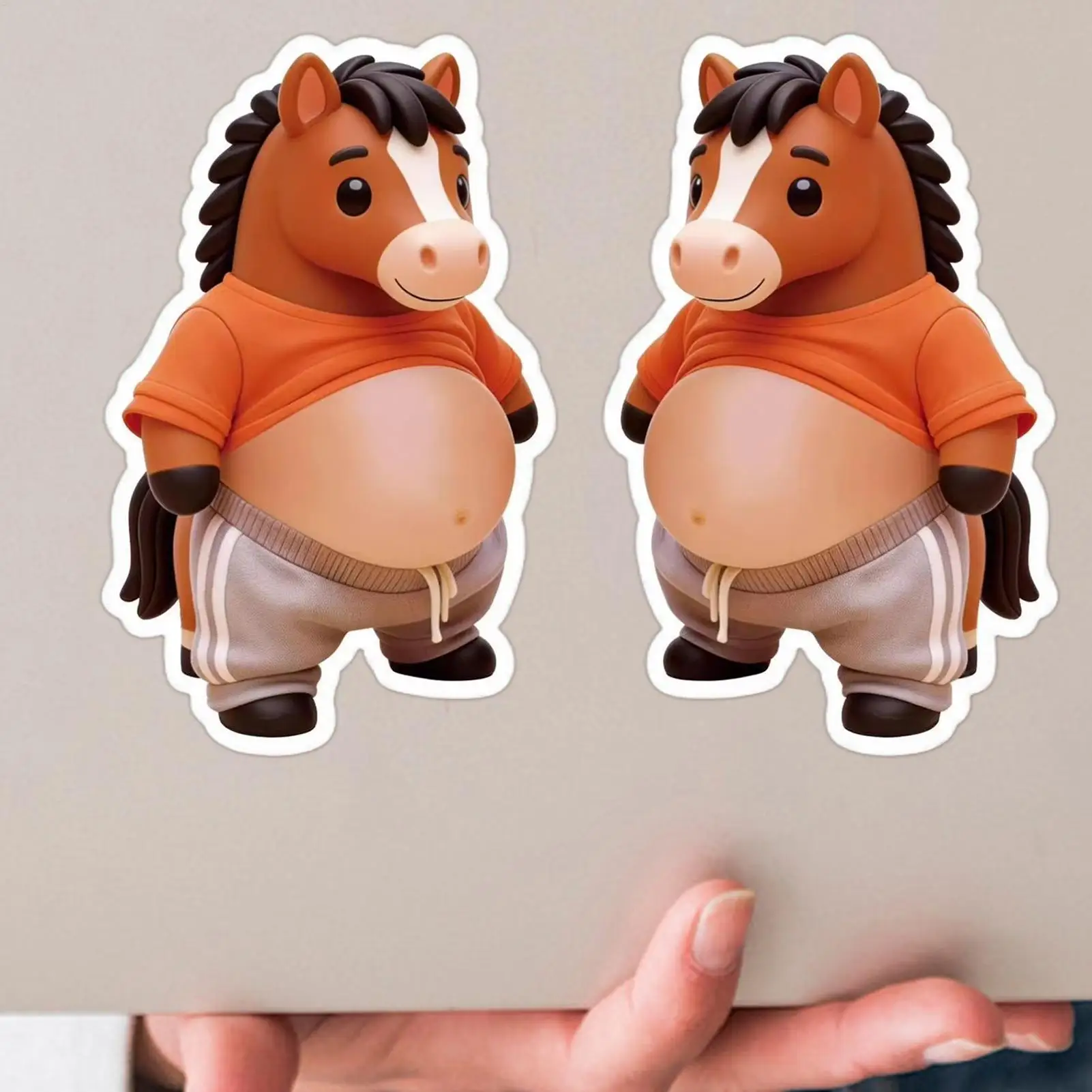 Pegatinas 3D de caballo con cinta para manualidades infantiles - imagen 3