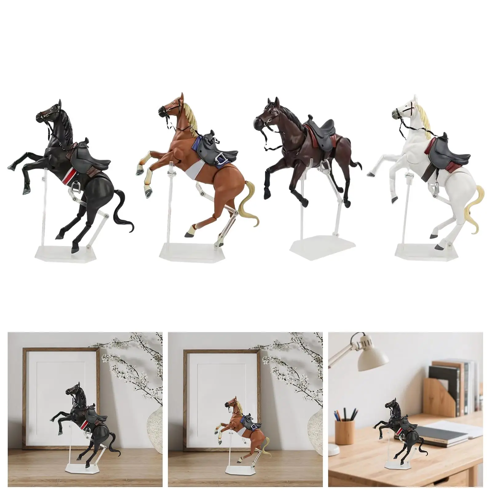 Figura de caballo realista de decoración para niños, estilo granja - imagen 4