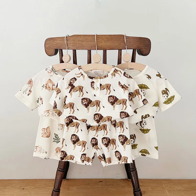 MILANCEL 2025 Pijama infantil con diseño animal - Conjunto cómodo - imagen 2